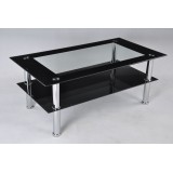 Modern Oblong Glass Coffee Table